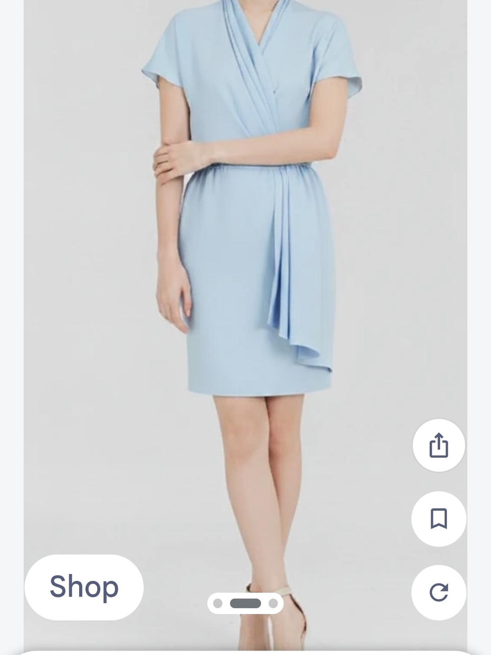 Trina Turk Enchantress Mini Dress in Cirrus Blue - Size M